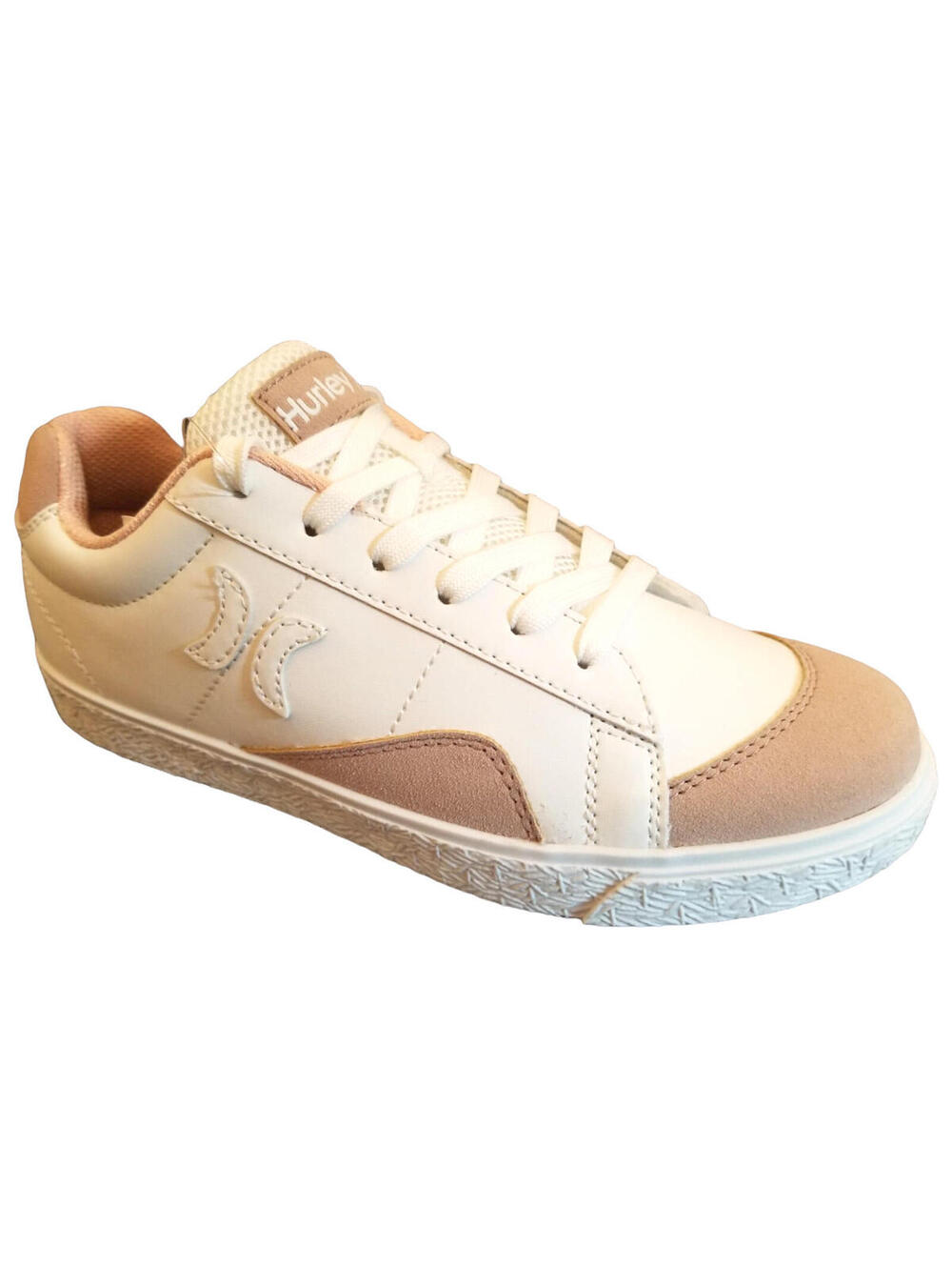 Hurley Sneakers White Pink Casual women's Shoes Lace Up Comfort US Size 6 new